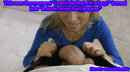 444px x 246px - A sissy's first taste of cock - Porn With Text