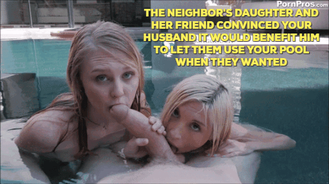 Neighbours Daughter - Neighbour's daughter and her friend are very persuasive. - Porn With Text