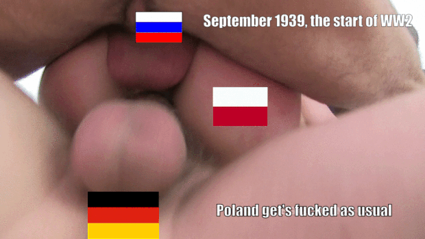 Ww2 Germans - Poland gets fucked by soviet union and germany ww2 political caption - Porn  With Text