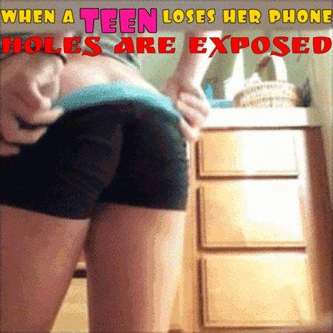 when a TEEN loses her phone.... *caption* - Porn With Text