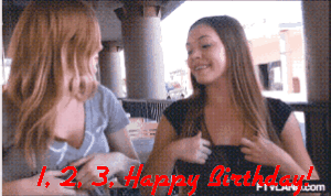 Xxx Happy Birthday Gif - 3, 2, 1, Happy Birthday! - Porn With Text