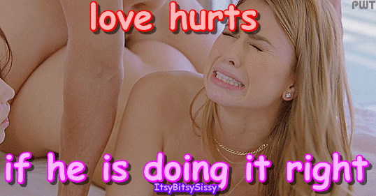 538px x 281px - Love Hurts Blonde Anal Sissy Caption - Porn With Text