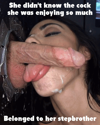 Sister Blowjob Cum Gif - Step) Sister Caption Gifs - Porn With Text