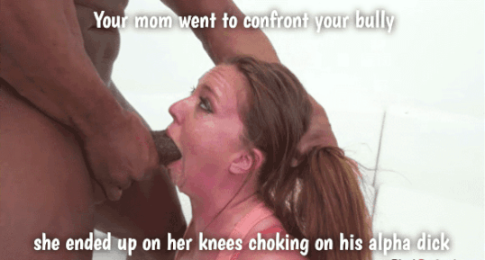 Black Mom Gagging Gifs - mom chokes on bbc - Porn With Text