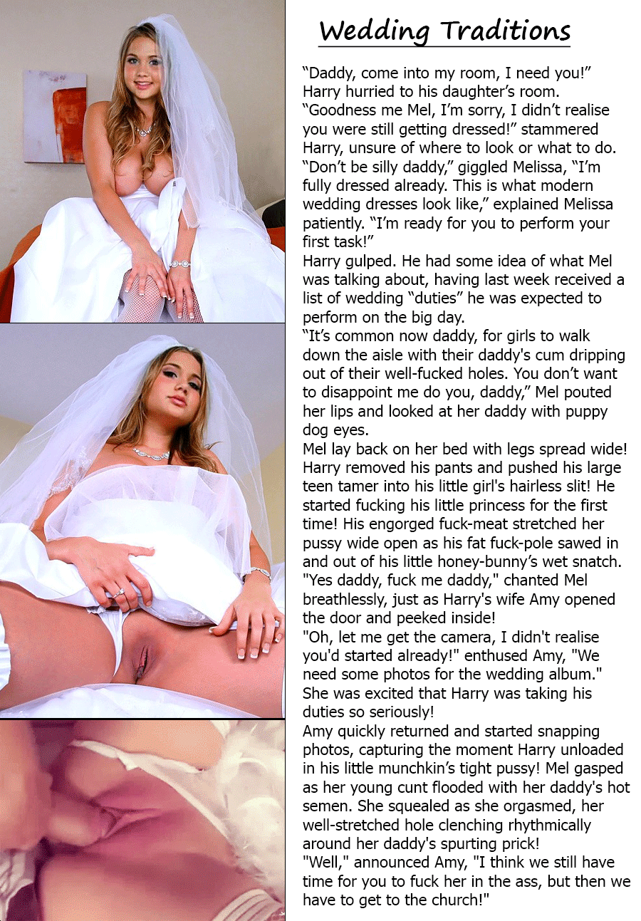 Wedding Day Porn - Harry performs his fatherly duties on his daughter's wedding day - Porn  With Text