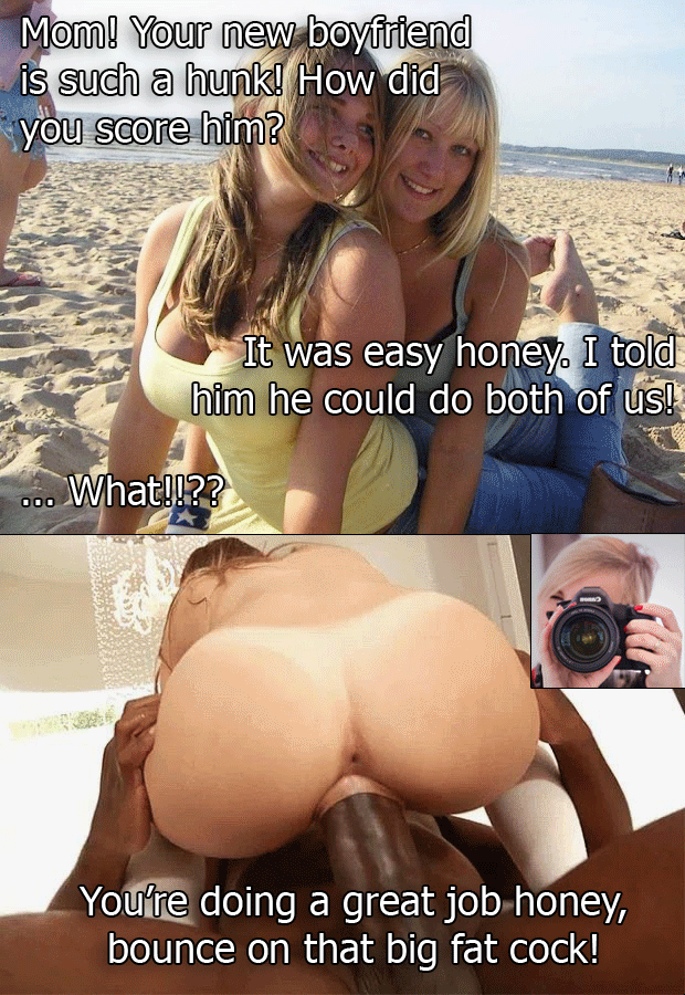 Mother Daughter Caption GIFs - Porn With Text