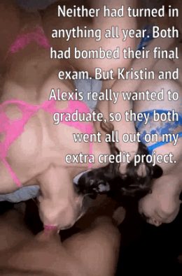 Bad students sucking D for their diploma