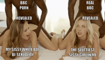 BBC porn vs real BBC – Sissy caption