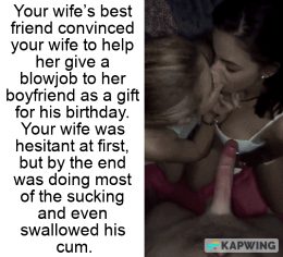 Cheating wife birthday blowjob (CUCK)