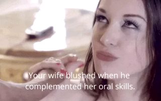 he complemented her oral skills