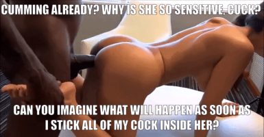 Inserting just the tip in your wife