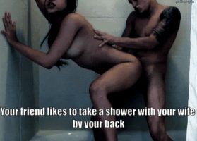 shower cheat wet