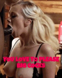 Sissy love to please big cock