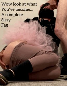 Sissybritneylane look at what you’ve become complete fag sissy femboy trap gurl crossdresser